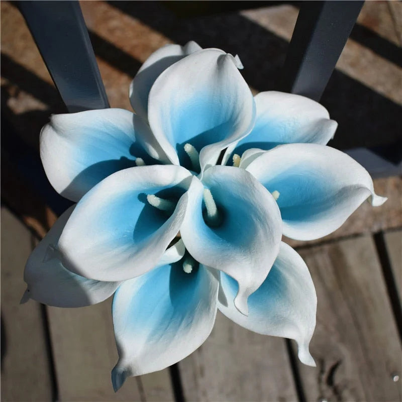 Artificial Calla Lily Bouquet Real-Touch Set of 10