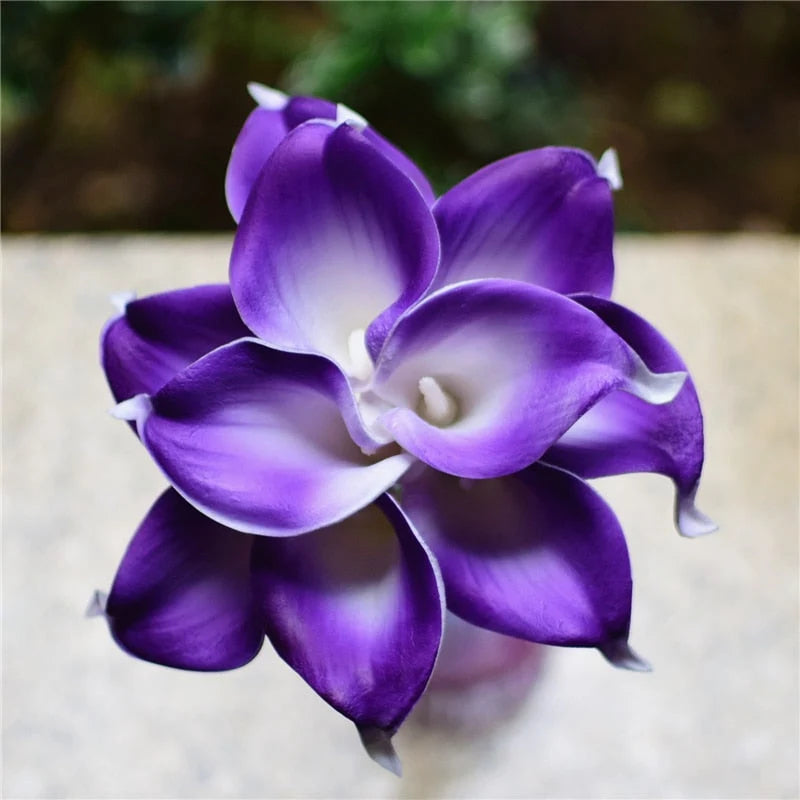 Artificial Calla Lily Bouquet Real-Touch Set of 10