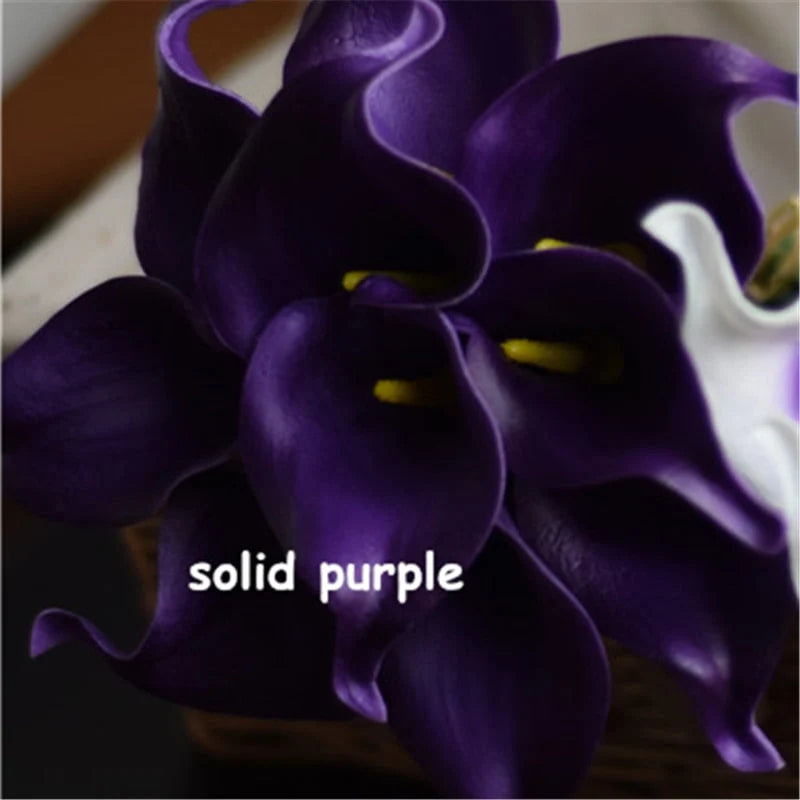 Artificial Calla Lily Bouquet Real-Touch Set of 10