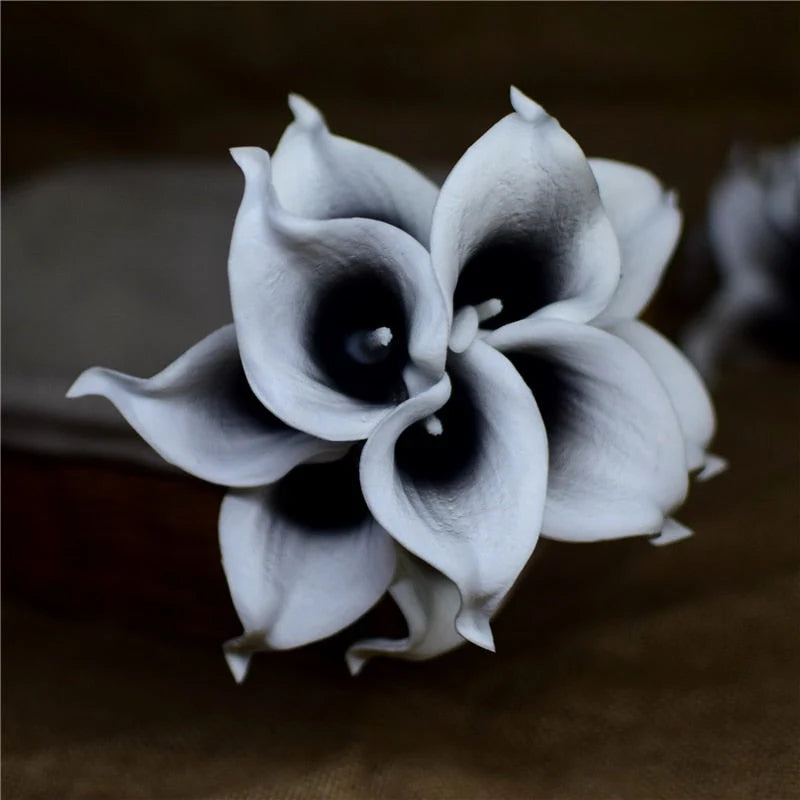 Artificial Calla Lily Bouquet Real-Touch Set of 10