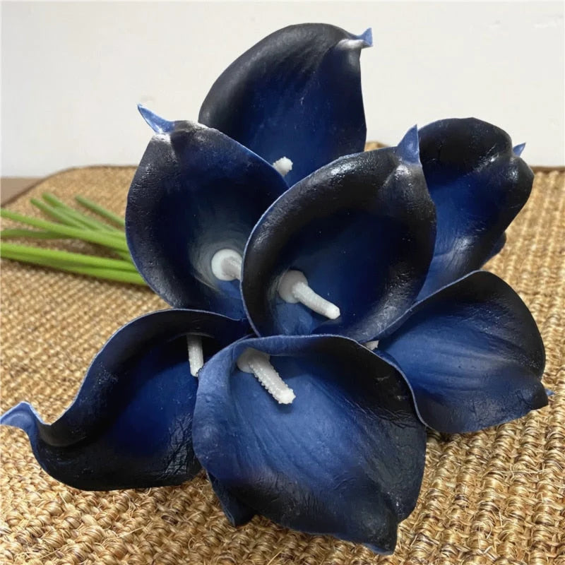 Artificial Calla Lily Bouquet Real-Touch Set of 10