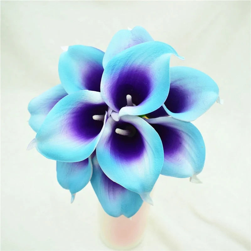 Artificial Calla Lily Bouquet Real-Touch Set of 10