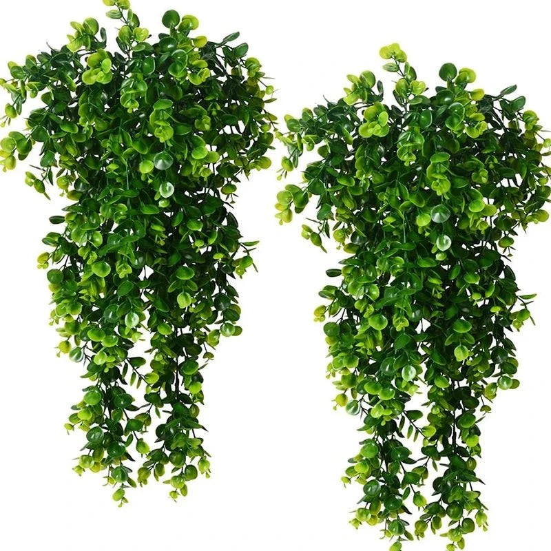 Artificial Eucalyptus Hanging Plant UV-Resistant Set of 2