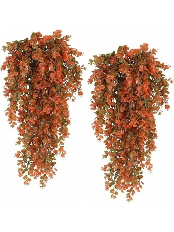 Artificial Eucalyptus Hanging Plant UV-Resistant Set of 2
