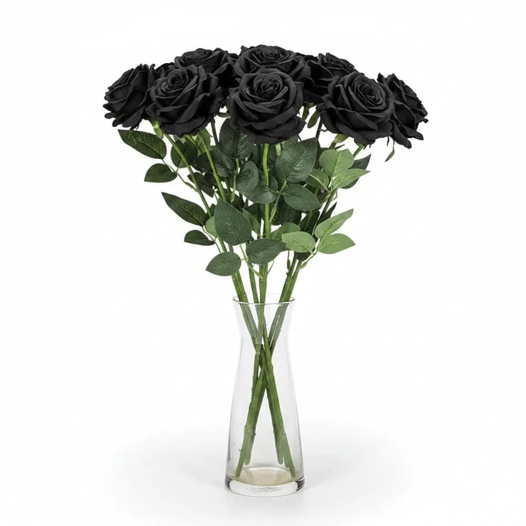 Artificial Rose Bouquet Realistic Layered Petals Reusable</|im_end|>