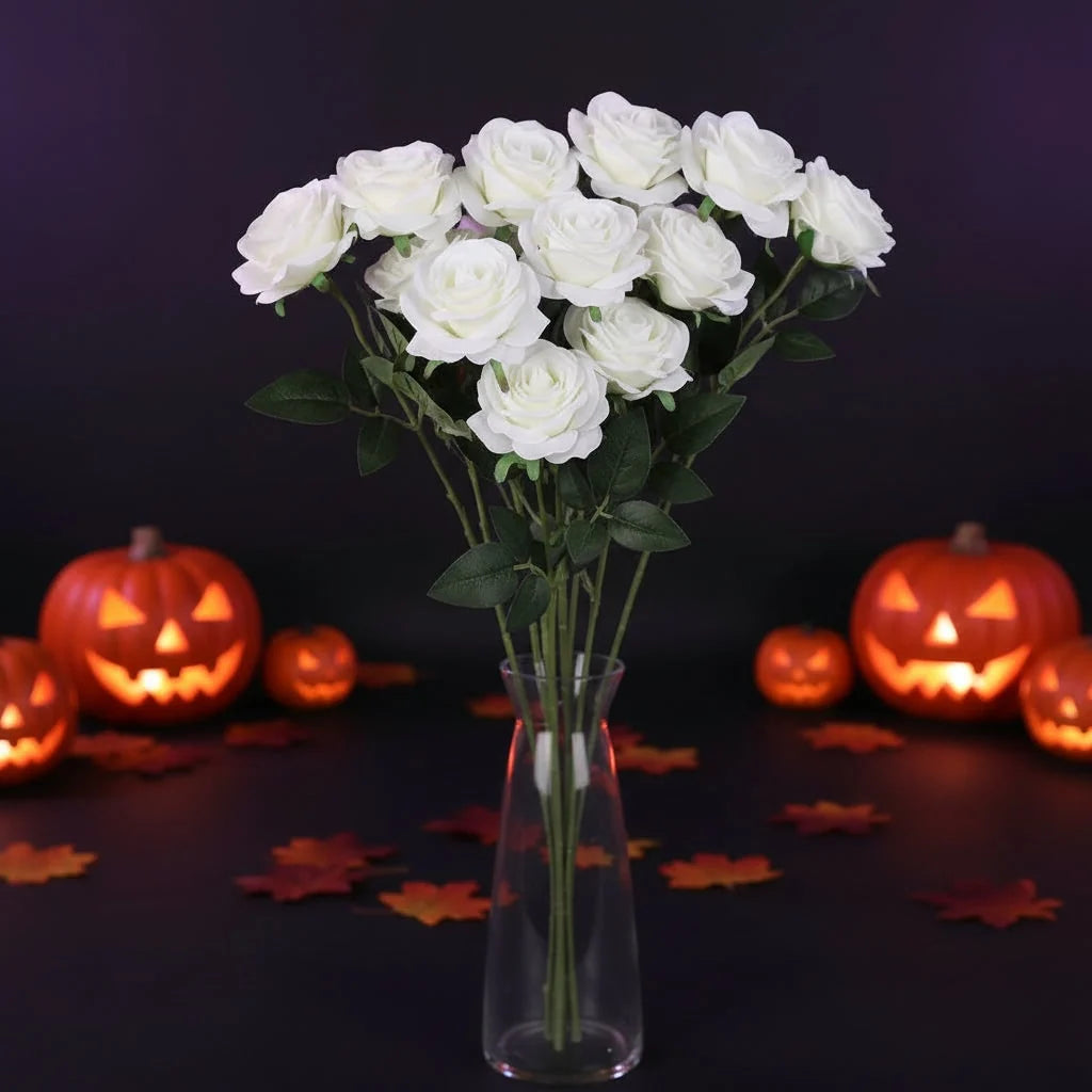 Artificial Rose Bouquet Realistic Layered Petals Reusable</|im_end|>