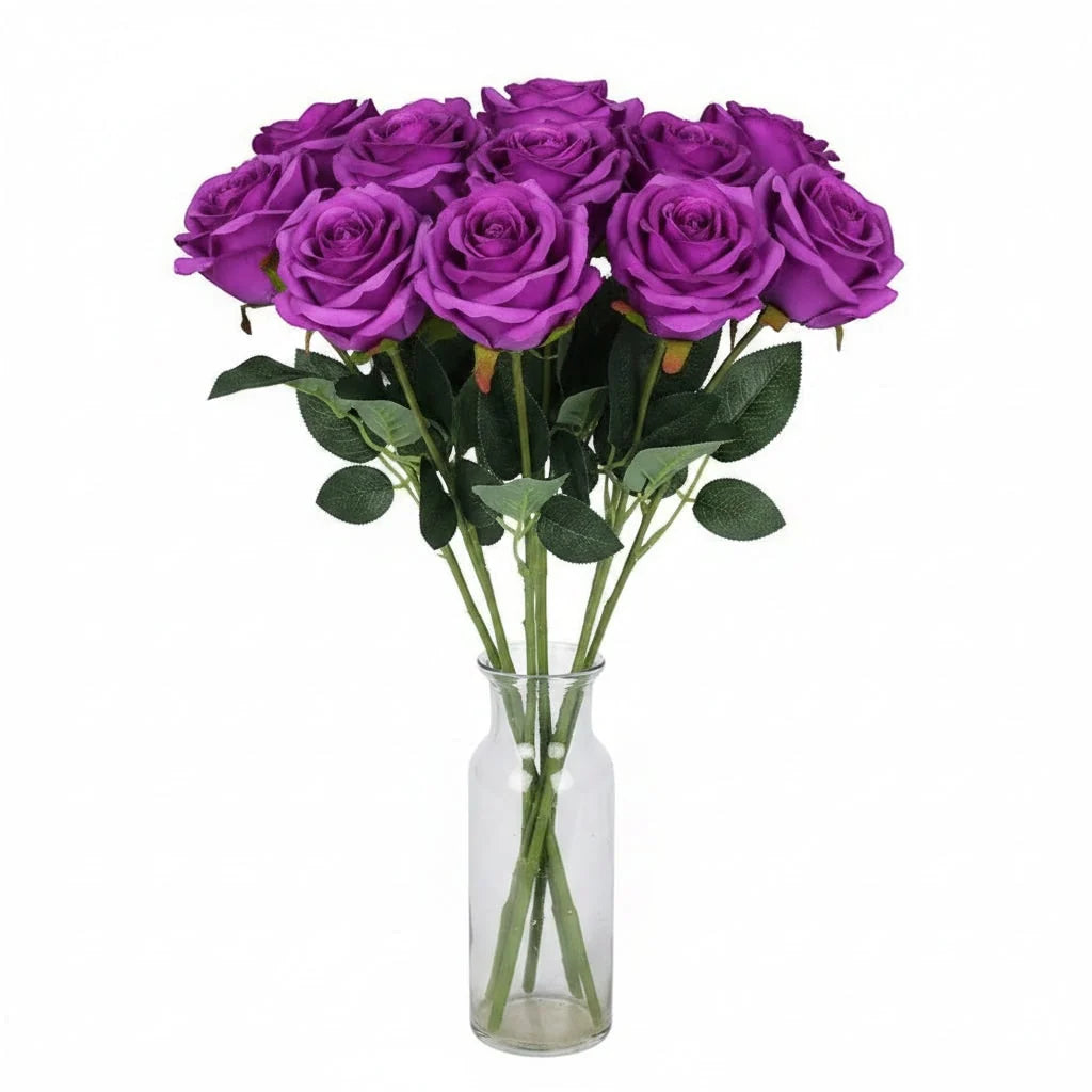 Artificial Rose Bouquet Realistic Layered Petals Reusable</|im_end|>
