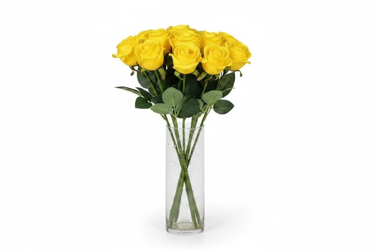 Artificial Rose Bouquet Realistic Layered Petals Reusable</|im_end|>