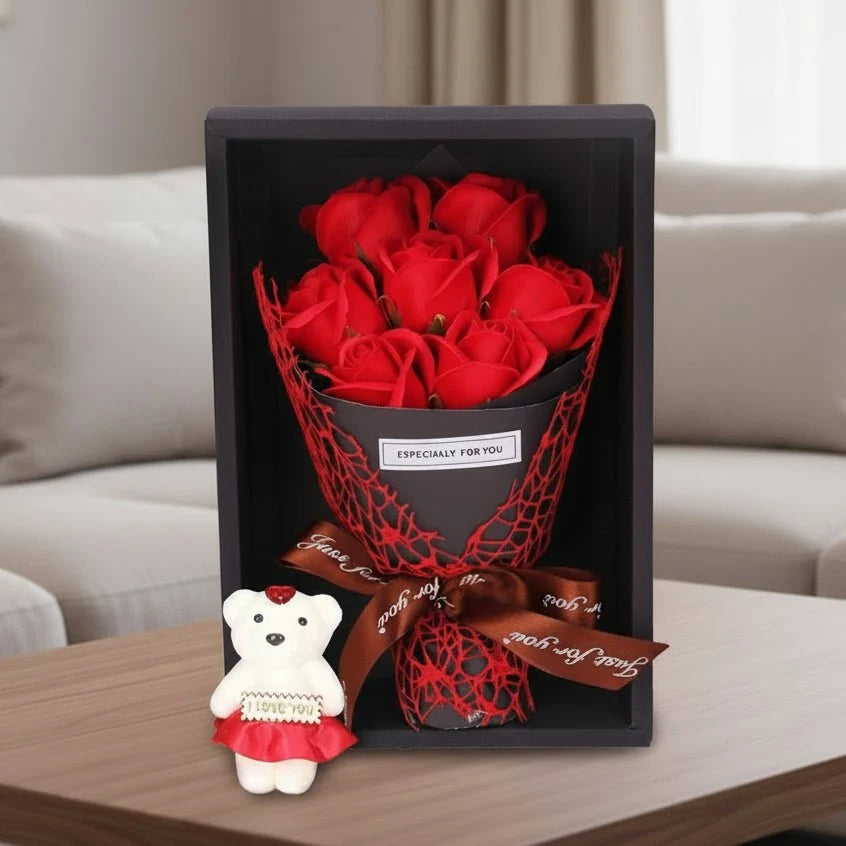 Artificial Rose Bouquet Seven Heads Maintenance-Free Floral Decor