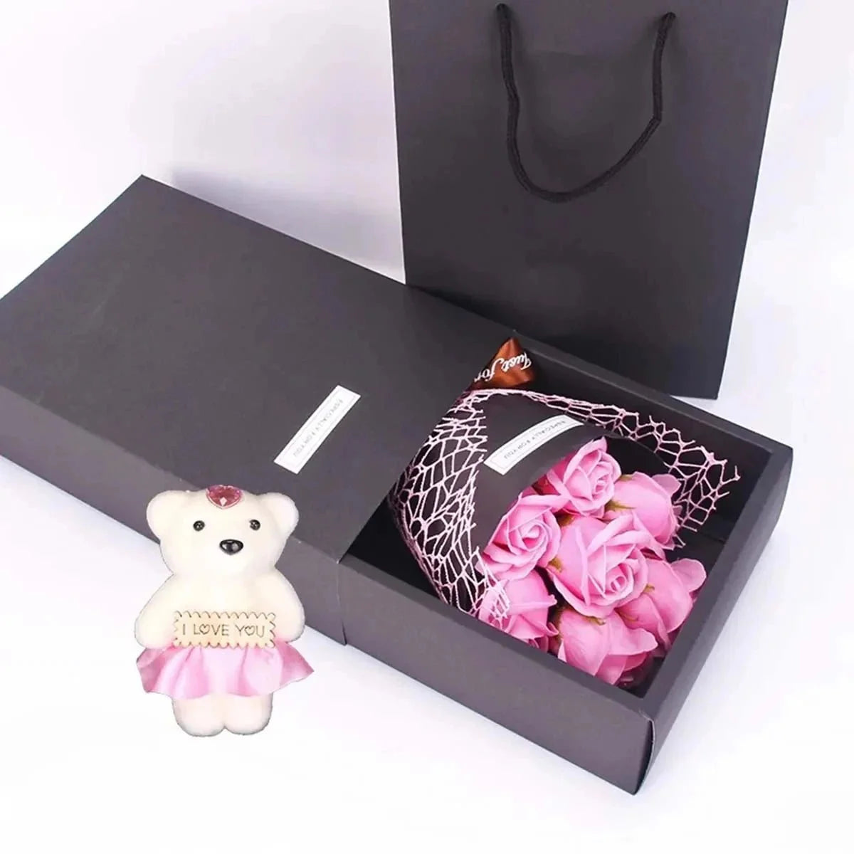 Artificial Rose Bouquet Seven Heads Maintenance-Free Floral Decor