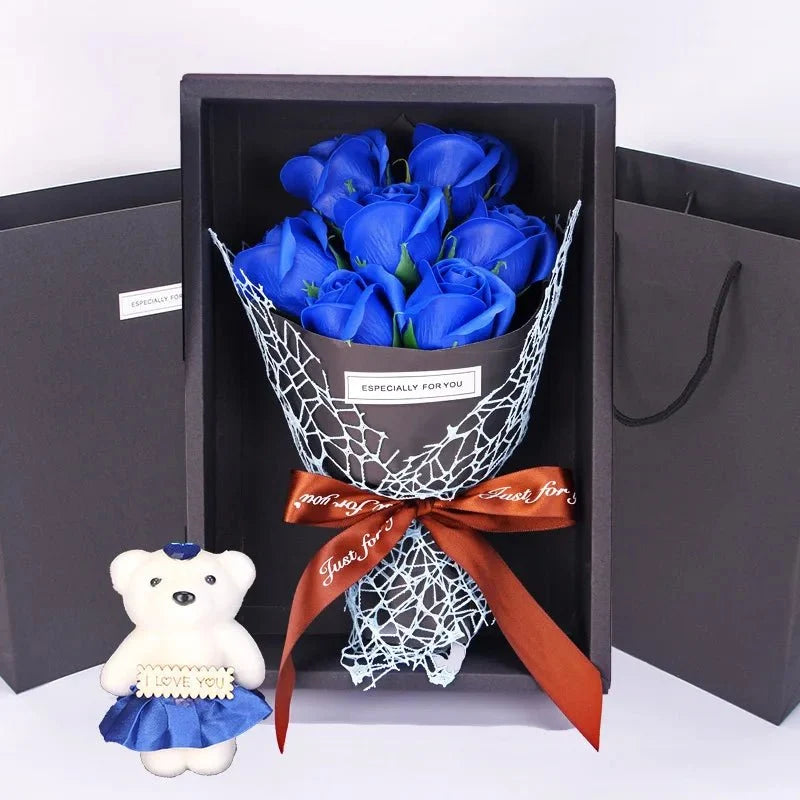 Artificial Rose Bouquet Seven Heads Maintenance-Free Floral Decor