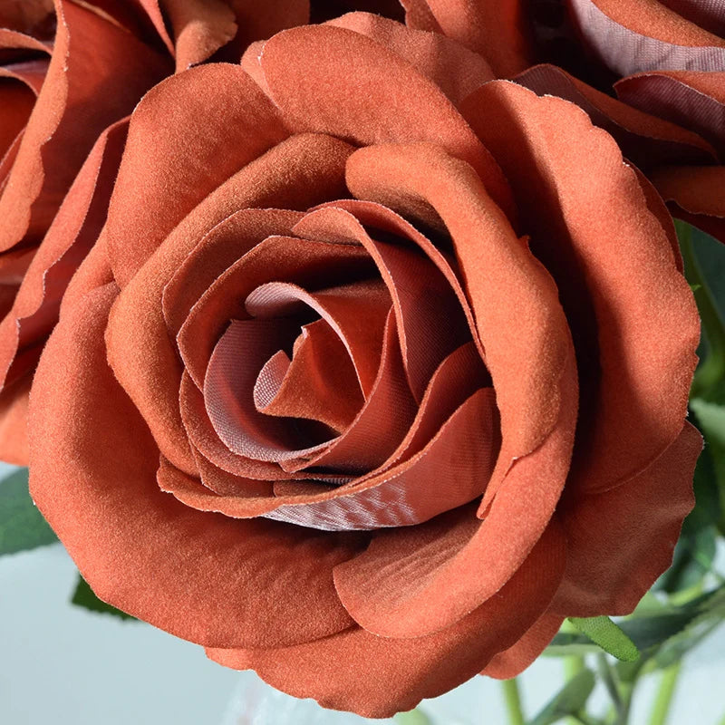 Artificial Rose Stem Realistic Silk No Watering Needed