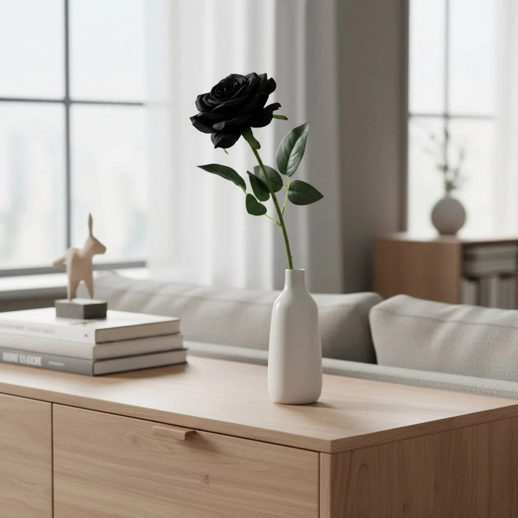 Artificial Roses Long-Stem Realistic Reusable Decor