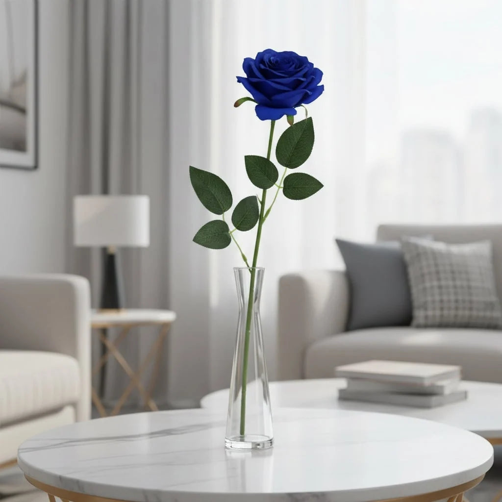 Artificial Roses Long-Stem Realistic Reusable Decor