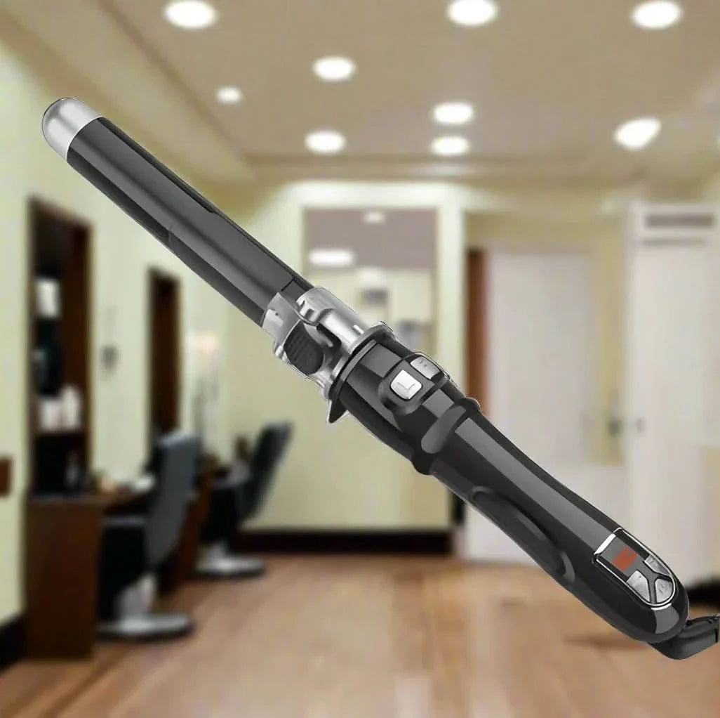 Automatic Curling Iron Cordless Ceramic-Coated Digital Temperature Control