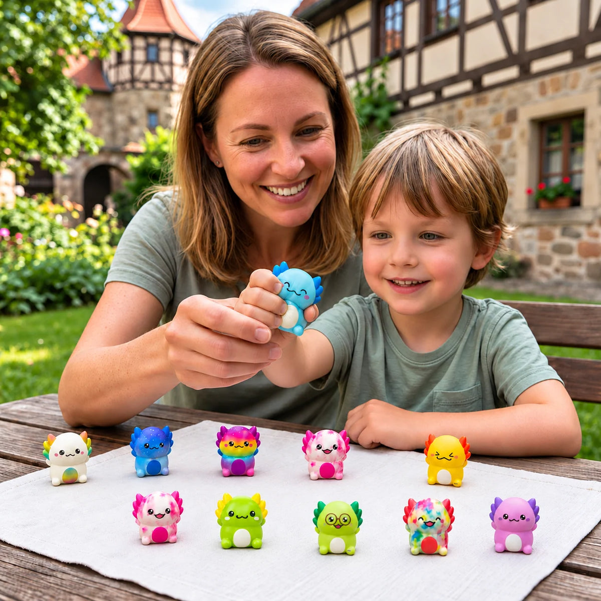Axolotl Squishy Toys Soft Set of 12