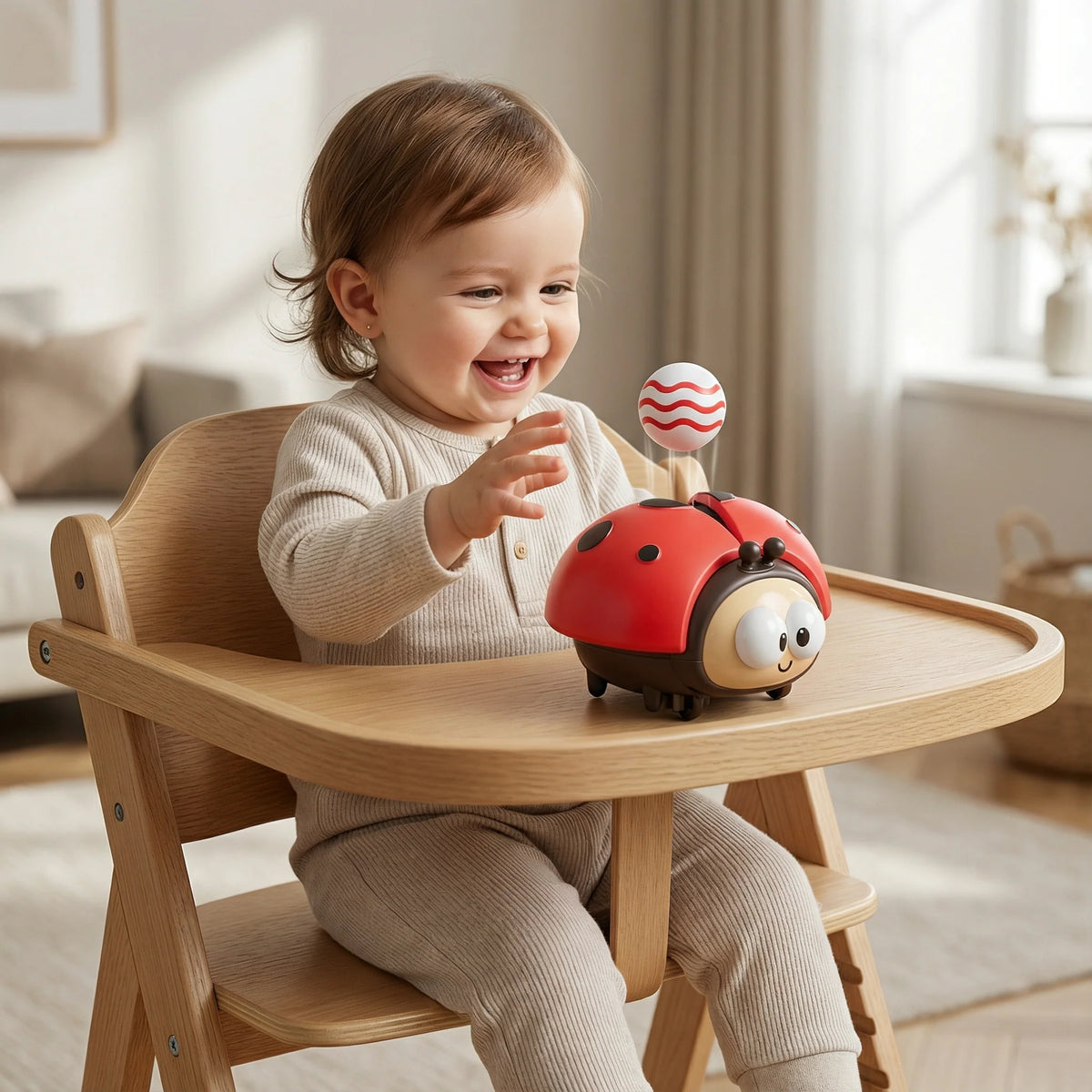 Baby Balloon Toy Floating Airflow One-Button Activation