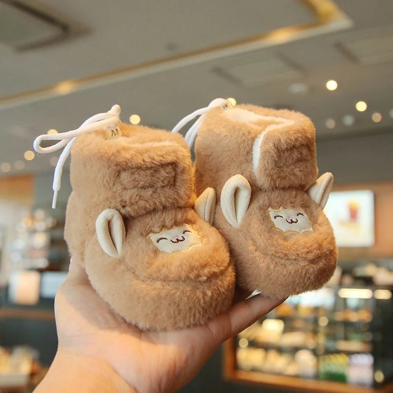 Baby Booties Fleece-Lined Non-Slip Flexible Soles