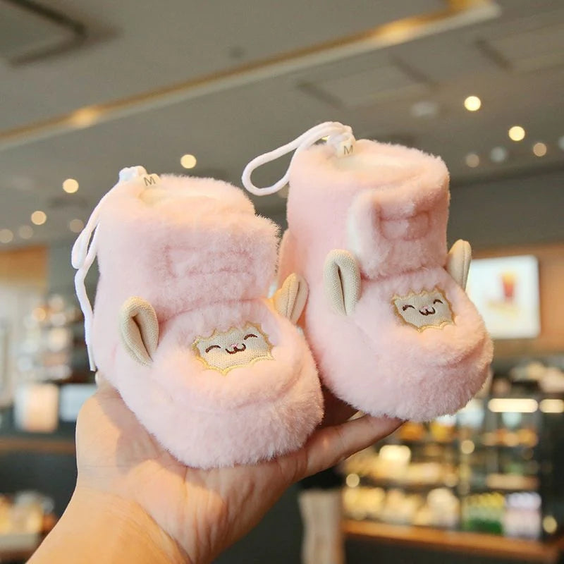Baby Booties Fleece-Lined Non-Slip Flexible Soles