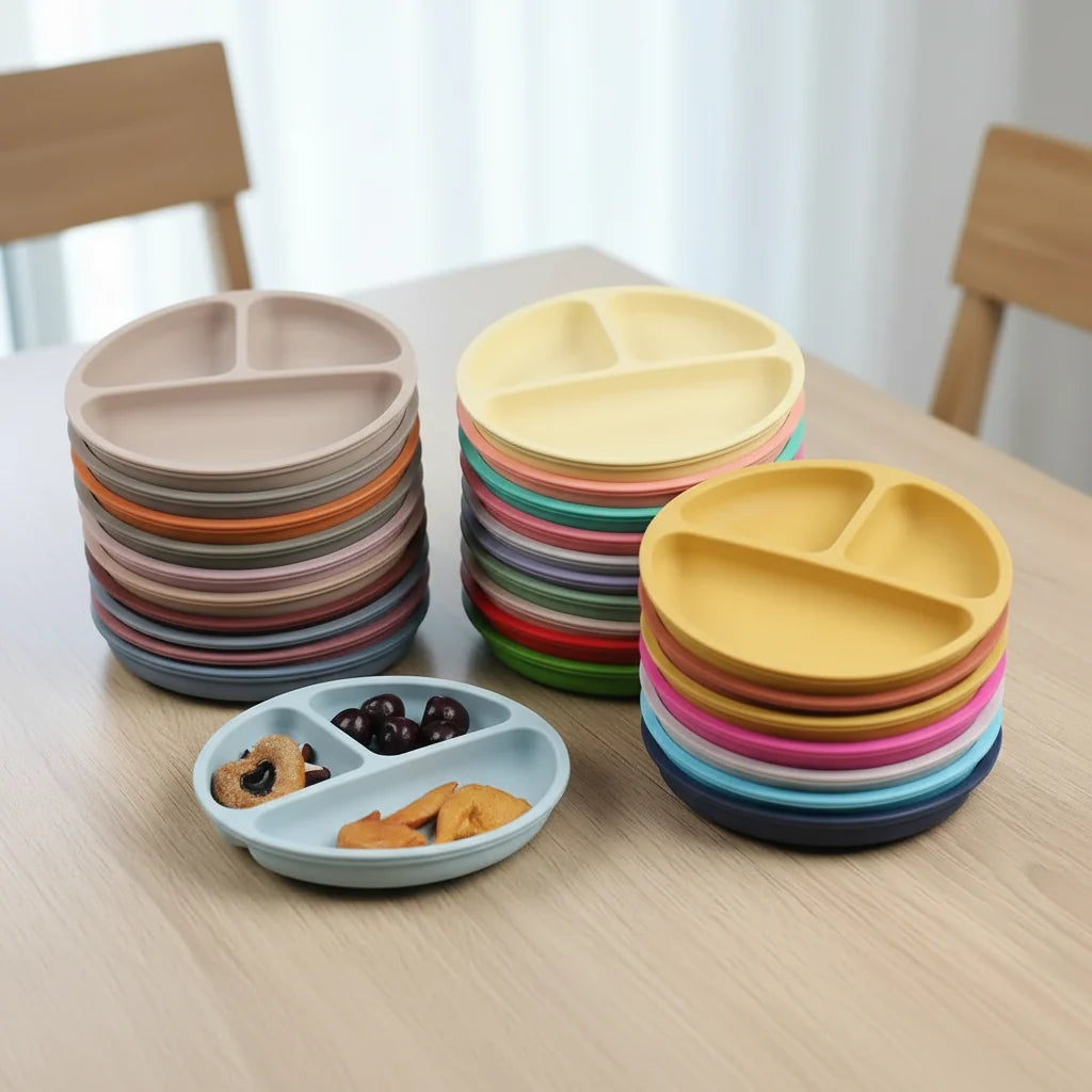 Baby Dinnerware Set Silicone BPA-Free 10-Piece