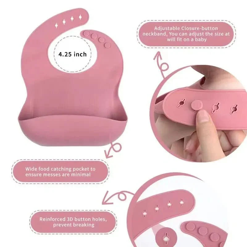 Baby Feeding Plate Soft Silicone Ergonomic Design for Little Hands