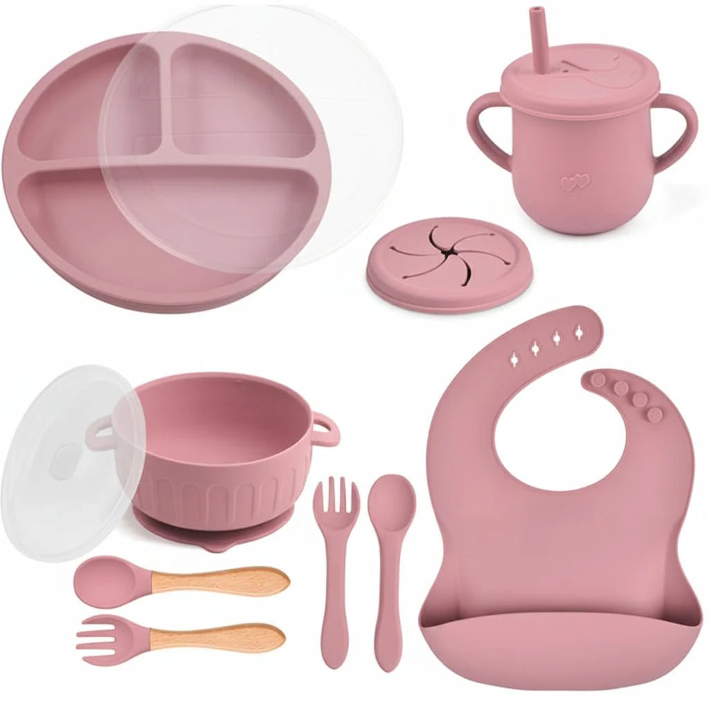 Baby Feeding Plate Soft Silicone Ergonomic Design for Little Hands