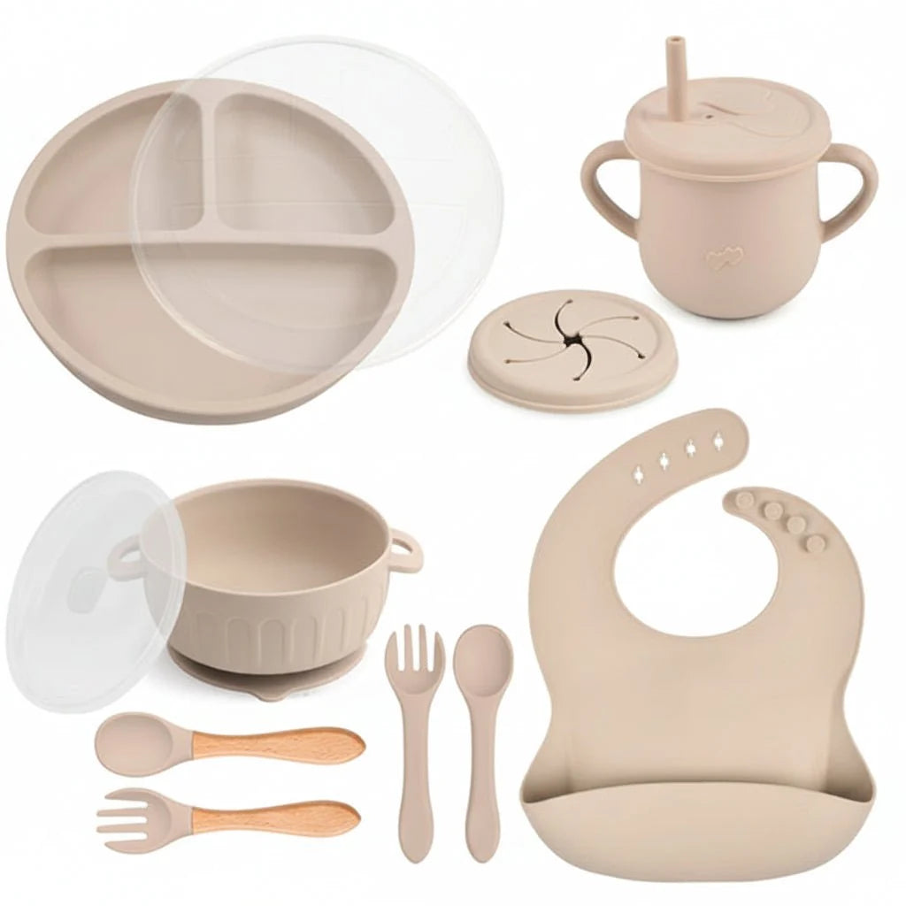 Baby Feeding Plate Soft Silicone Ergonomic Design for Little Hands