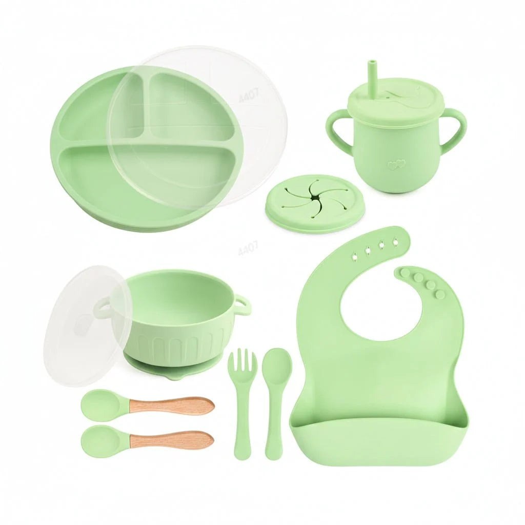 Baby Feeding Plate Soft Silicone Ergonomic Design for Little Hands