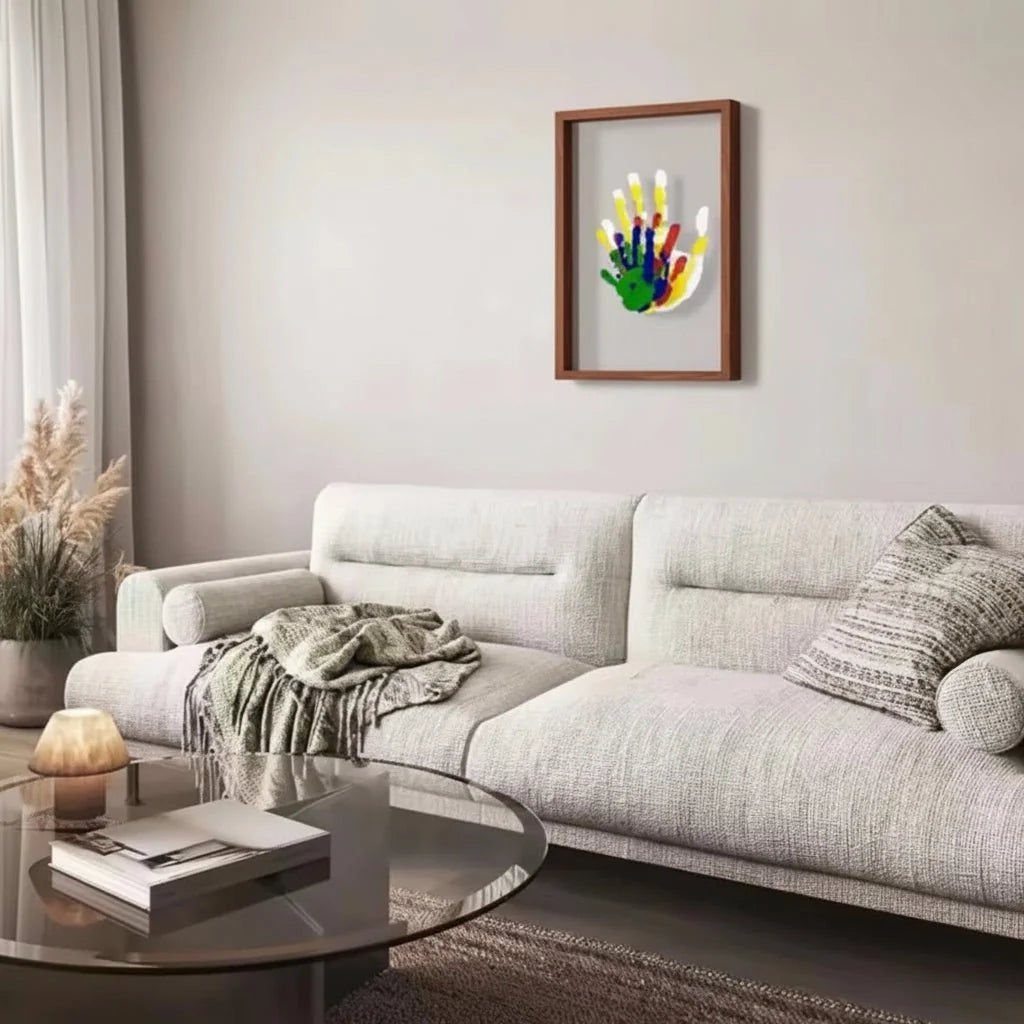 Baby Handprint & Footprint Keepsake Frame Non-Toxic Clay