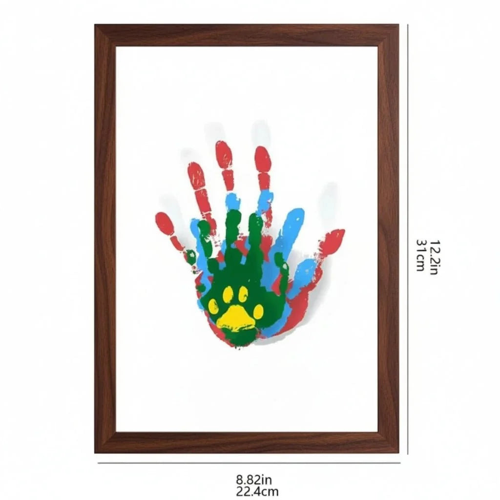 Baby Handprint & Footprint Keepsake Frame Non-Toxic Clay