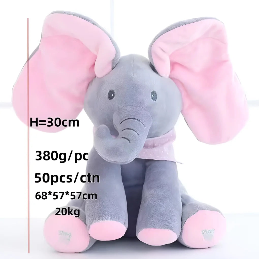 Baby Plush Toy Interactive Peek-A-Boo Foot-Activated