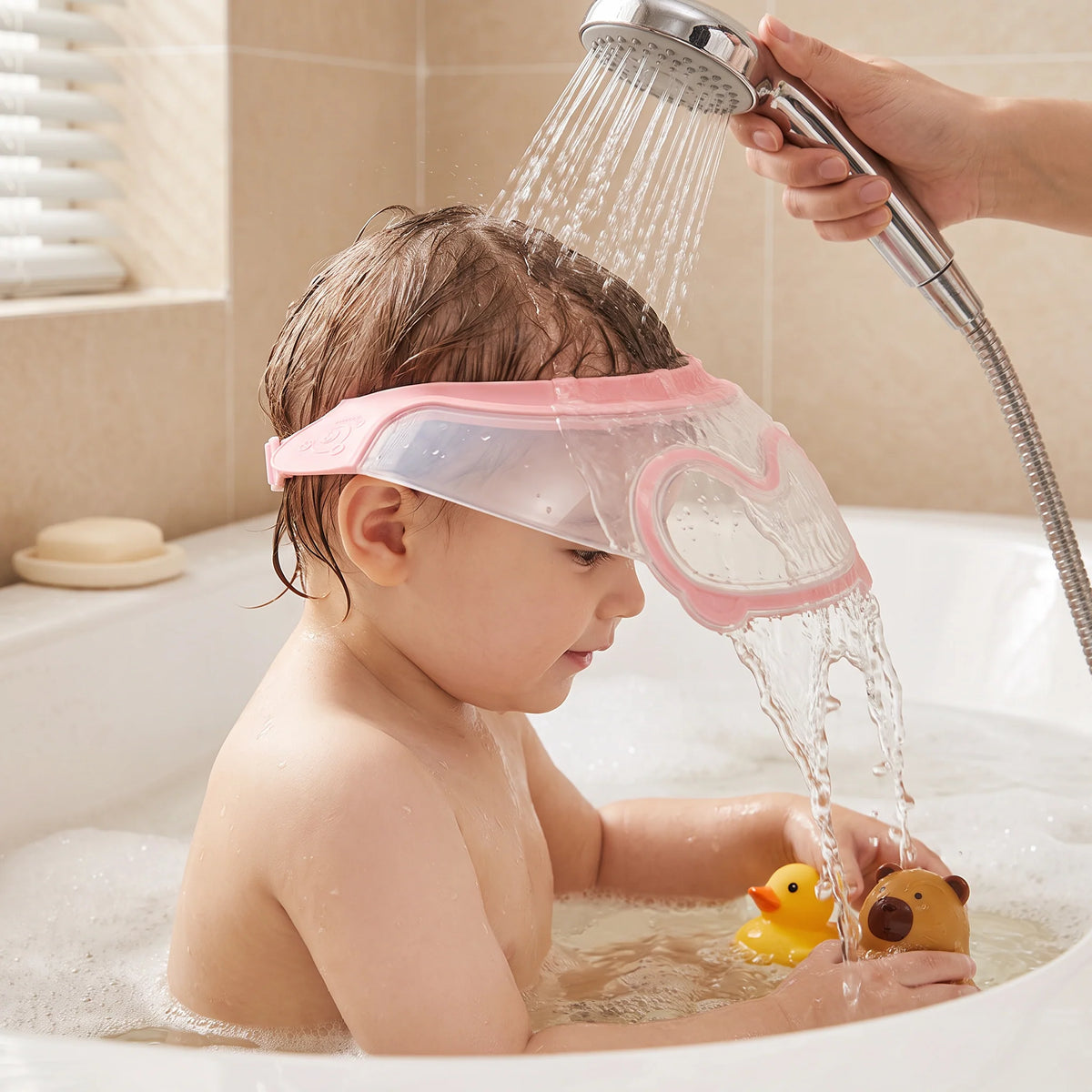 Baby Shampoo Visor Adjustable Wraparound Eye & Ear Protection