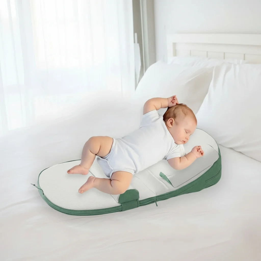 Baby Side-Sleeper Pillow Gentle Incline Removable Washable Cover