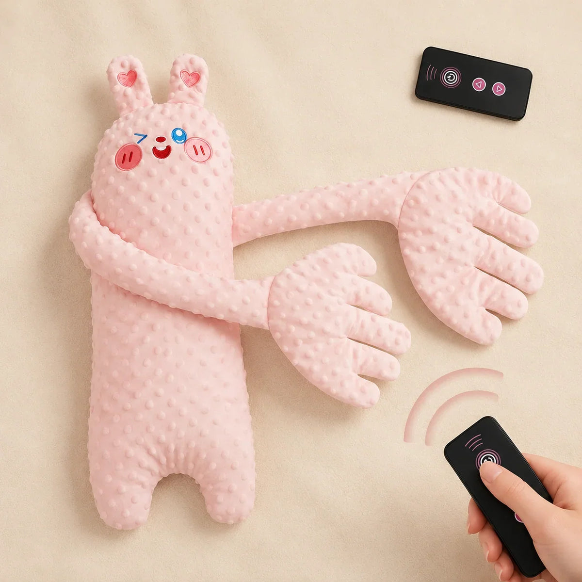 Baby Sleep Plush Toy Rhythmic Patting Remote Control