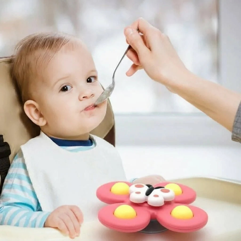 Baby Spinner Toy Push-Activated BPA-Free 3-Piece Set