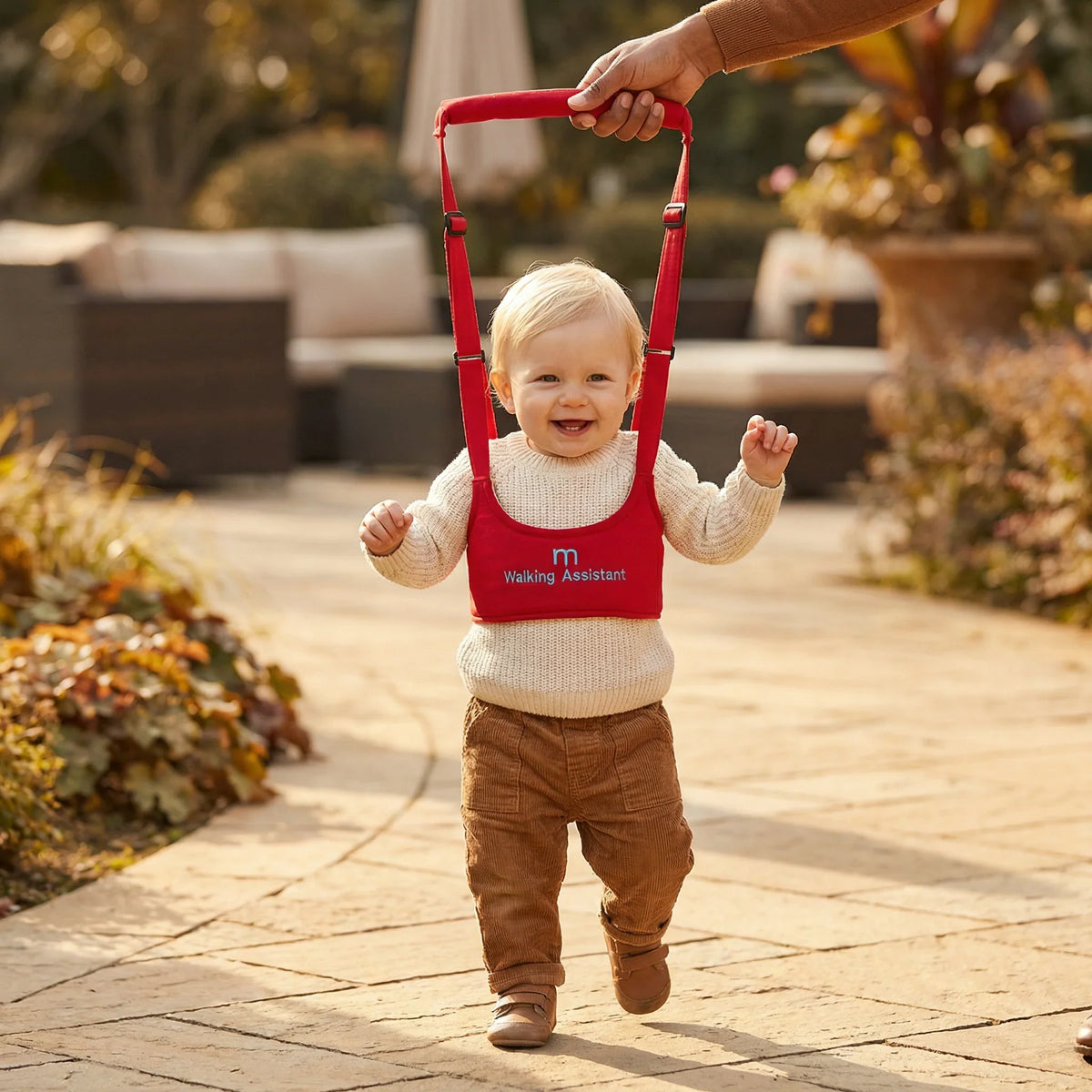 Baby Walking Harness Adjustable Strap Chest Support Secure Back Clip