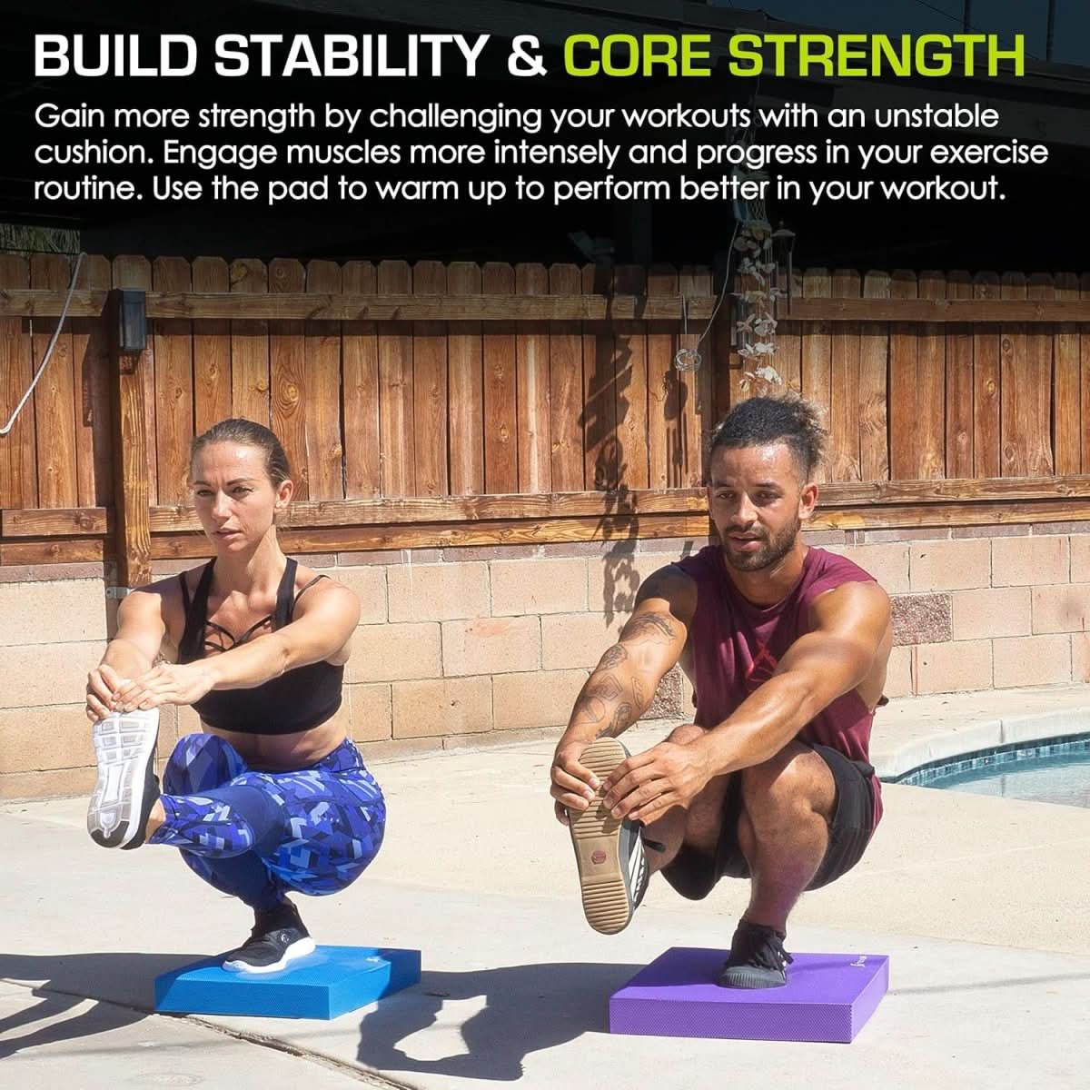 Balance Training Mat Non-Slip Foam Joint Support