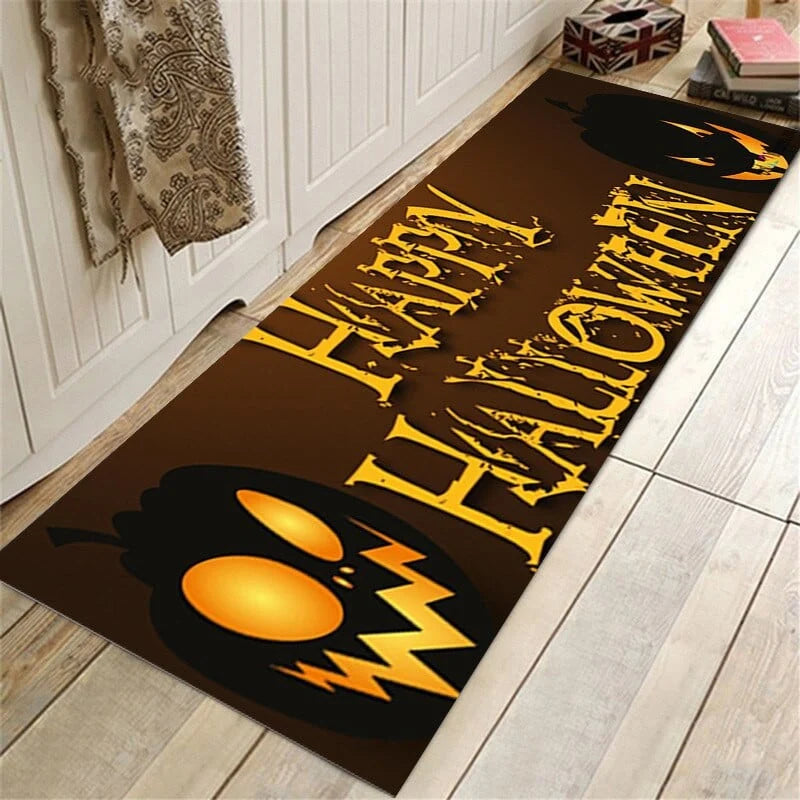 Bath Mat Halloween Absorbent Non-Slip Machine-Washable