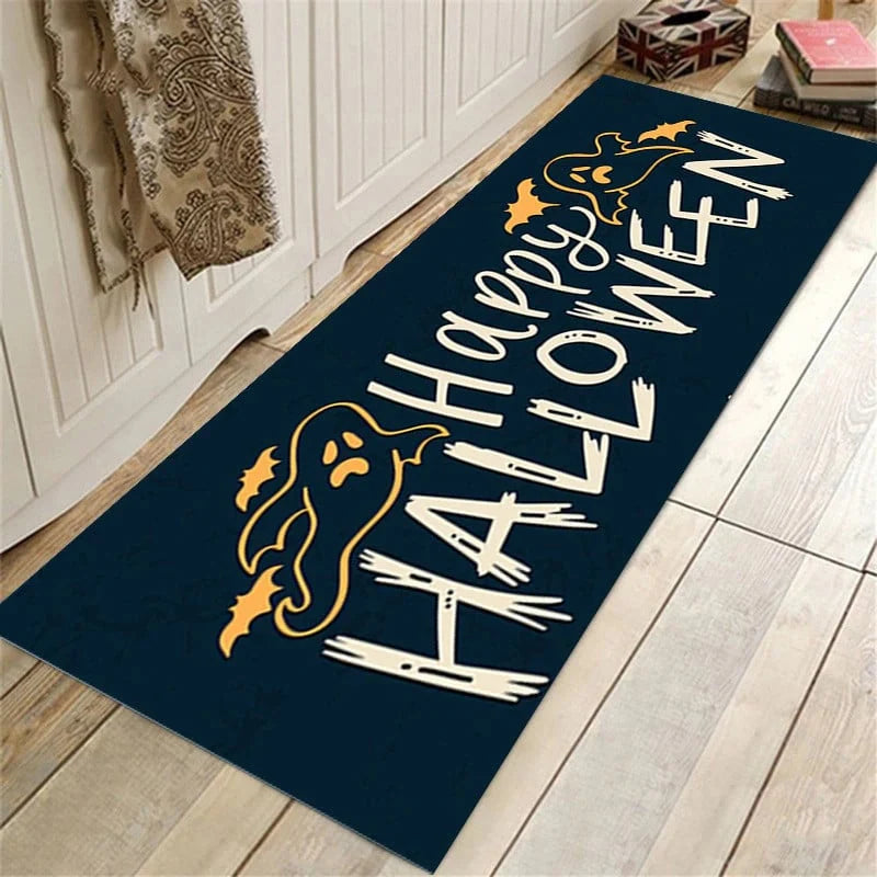 Bath Mat Halloween Absorbent Non-Slip Machine-Washable