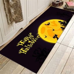 Bath Mat Halloween Absorbent Non-Slip Machine-Washable