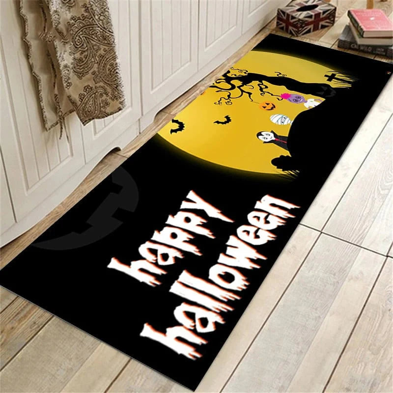 Bath Mat Halloween Absorbent Non-Slip Machine-Washable