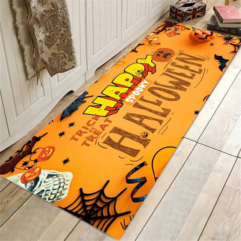 Bath Mat Halloween Absorbent Non-Slip Machine-Washable