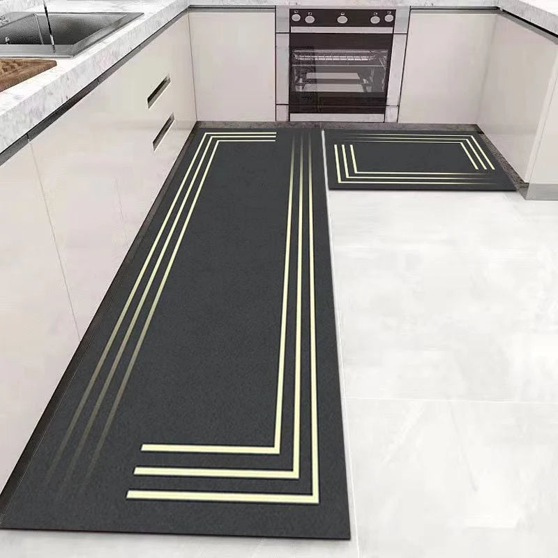 Bath Mat Microfiber Absorbent Quick-Drying Non-Slip Backing
