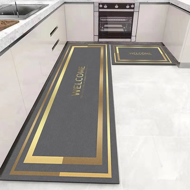 Bath Mat Microfiber Absorbent Quick-Drying Non-Slip Backing