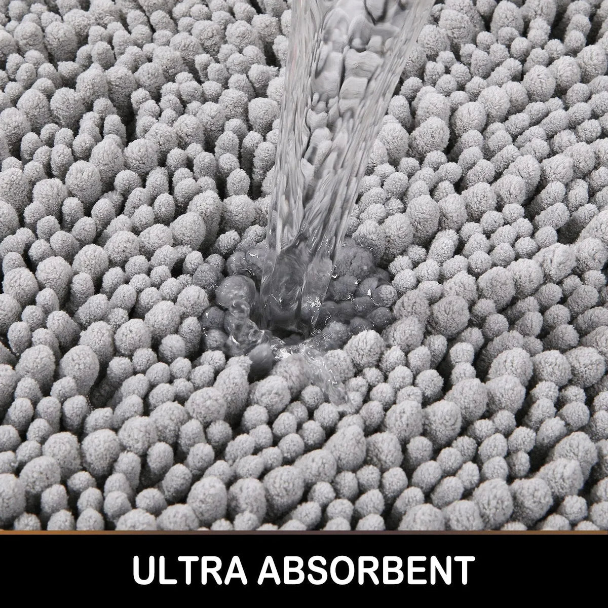 Bath Mat Non-Slip Quick-Absorbent Plush Cushioned Feel