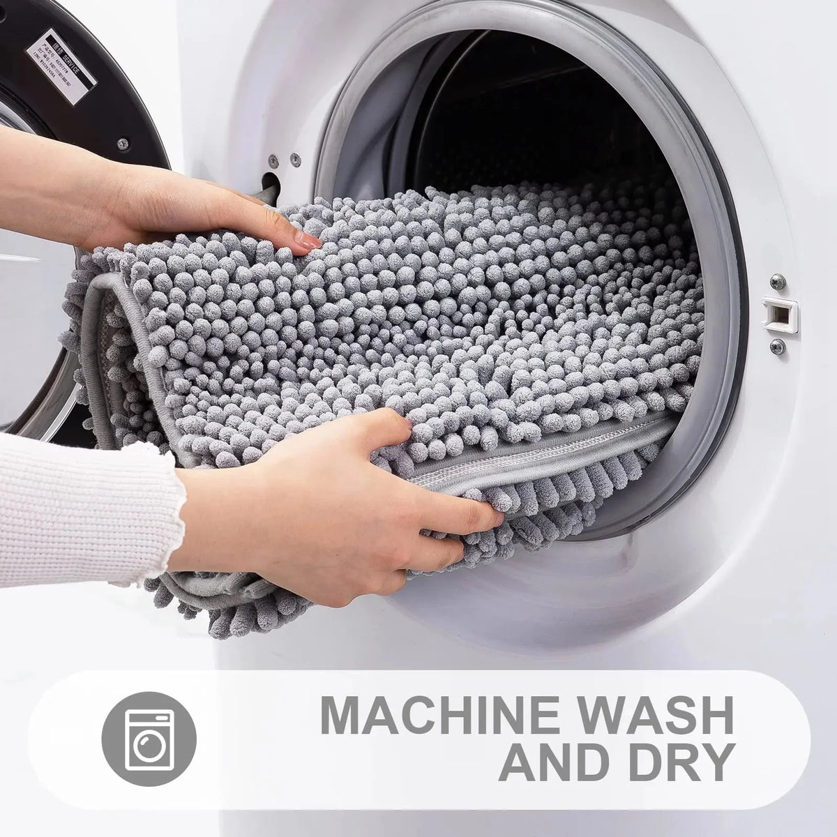 Bath Mat Non-Slip Quick-Absorbent Plush Cushioned Feel