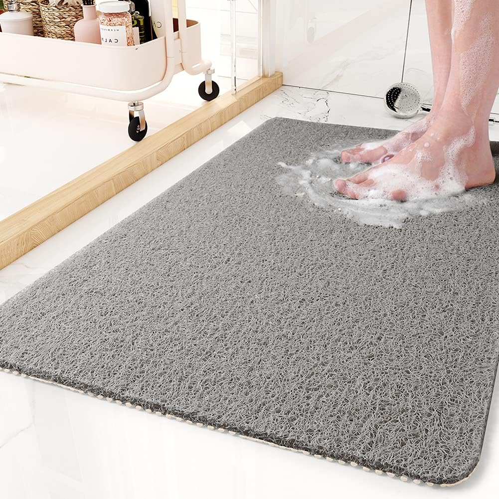 Bath Mat Non-Slip Quick-Draining Machine-Washable