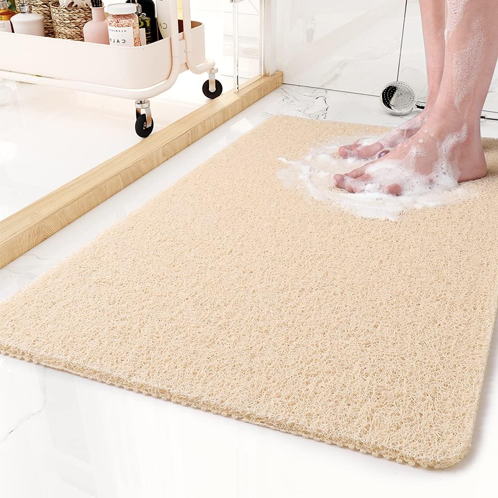 Bath Mat Non-Slip Quick-Draining Machine-Washable