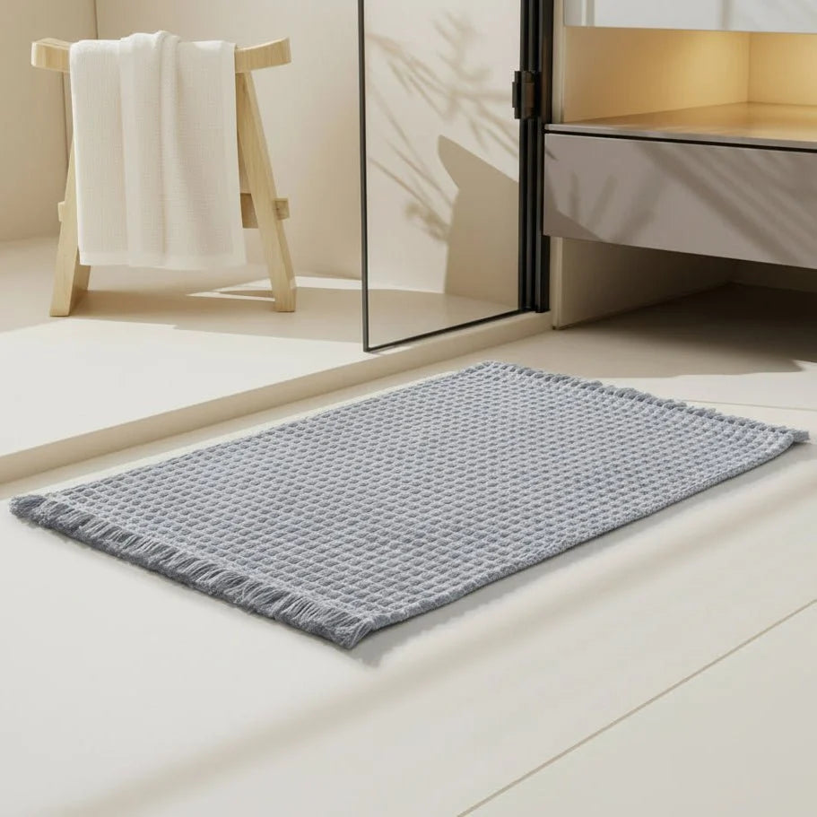 Bath Mat Thick Absorbent Microfiber Non-Slip Machine Washable