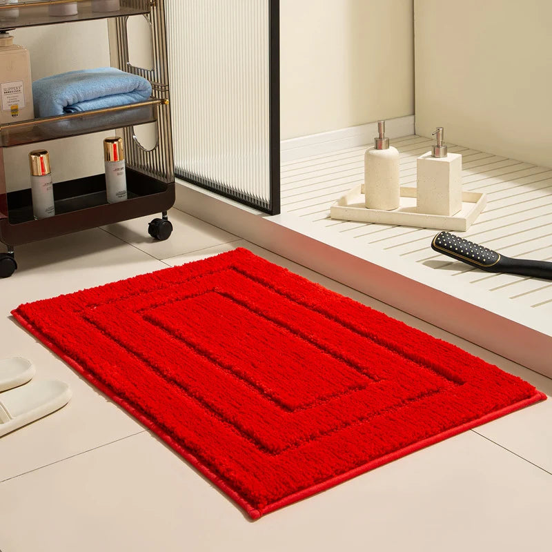 Bath Mat Ultra-Soft Microfiber Absorbent & Non-Slip Backing